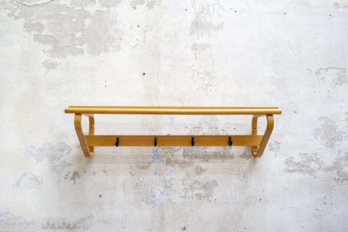 109c wall coat rack by alvar aalto for artek 1970s 1