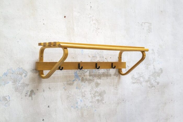 109c wall coat rack by alvar aalto for artek 1970s 2