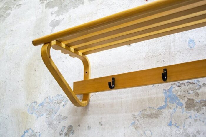 109c wall coat rack by alvar aalto for artek 1970s 3