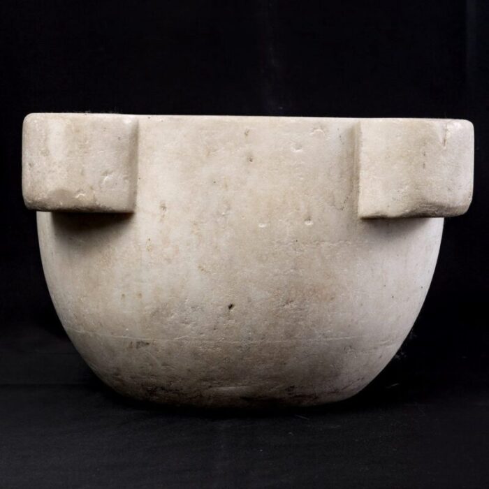 17th century florentine apothecary mortar greek marble of thassos 4