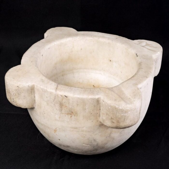 17th century florentine apothecary mortar greek marble of thassos 5