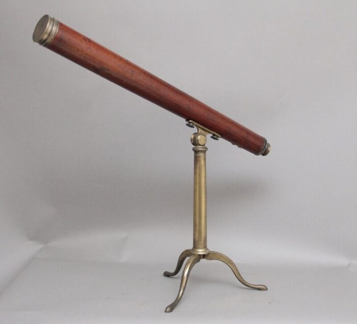 18th century mahogany and brass telescope by nairne blunt of london 1780s 14