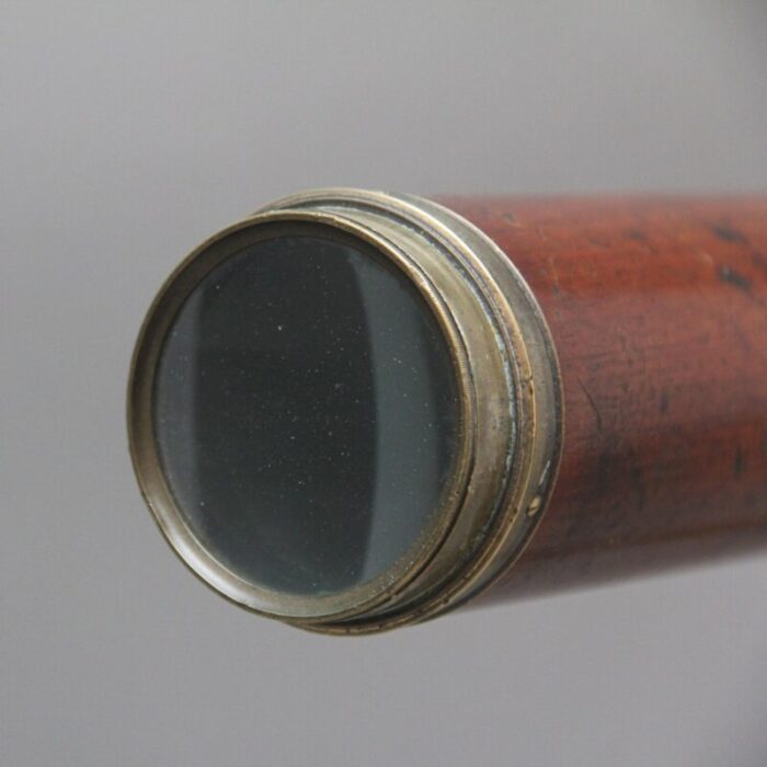 18th century mahogany and brass telescope by nairne blunt of london 1780s 3