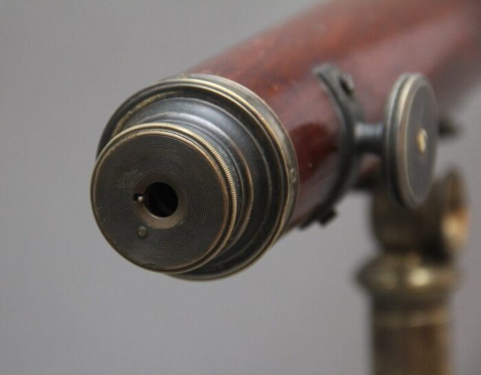 18th century mahogany and brass telescope by nairne blunt of london 1780s 4