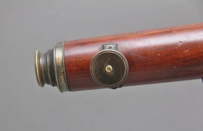 18th century mahogany and brass telescope by nairne blunt of london 1780s 5