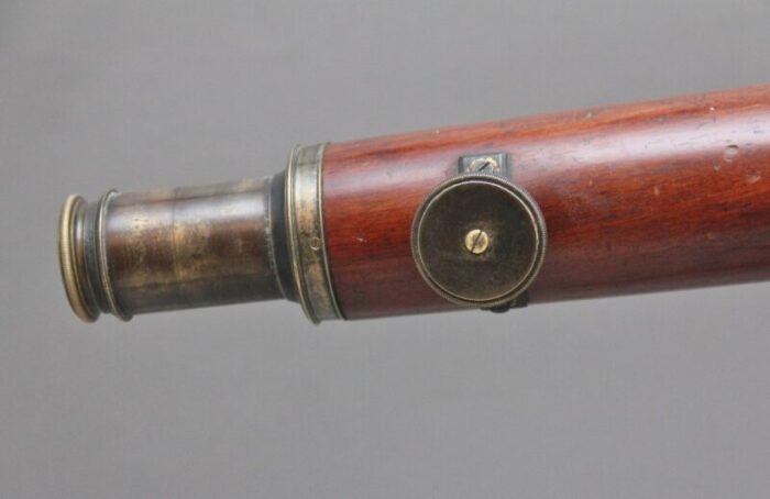 18th century mahogany and brass telescope by nairne blunt of london 1780s 6