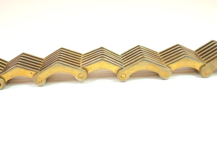 1940s designer roger edet paris modernist architectural link bracelet 0931