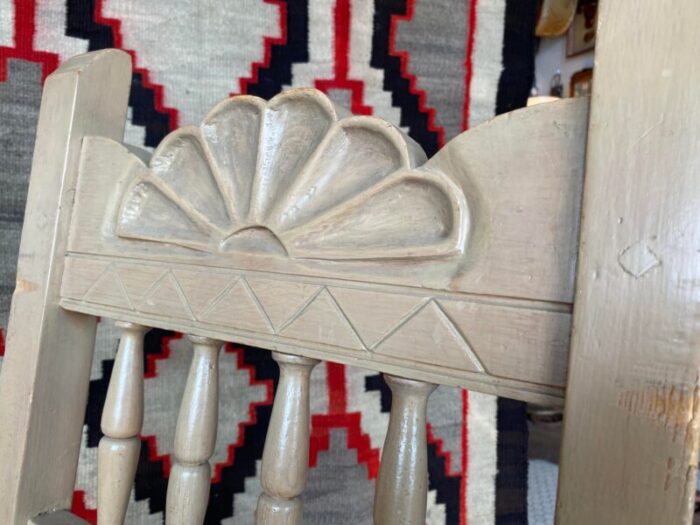 1940s mexican wpa handmade southwest spanish colonial chair 8942