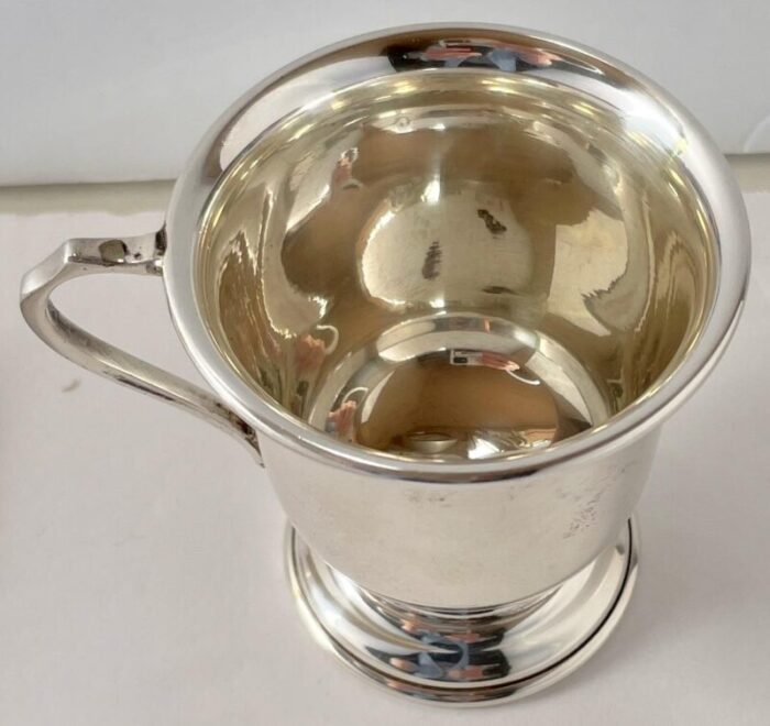 1950s john bull ld sterling silver christening cup 4784