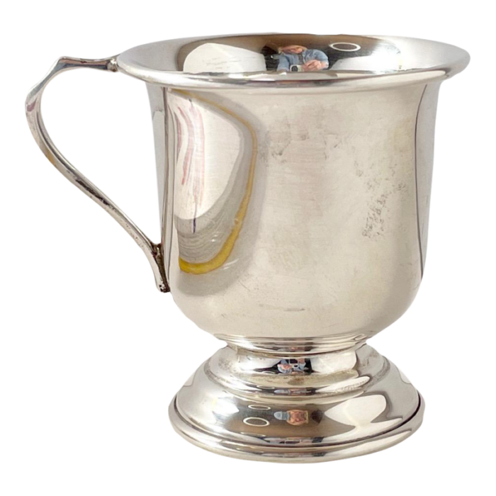 1950s john bull ld sterling silver christening cup 7637