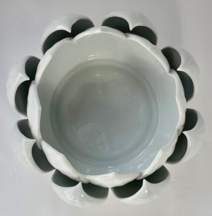 1960s ceramic artichoke or lotus bowl 3615