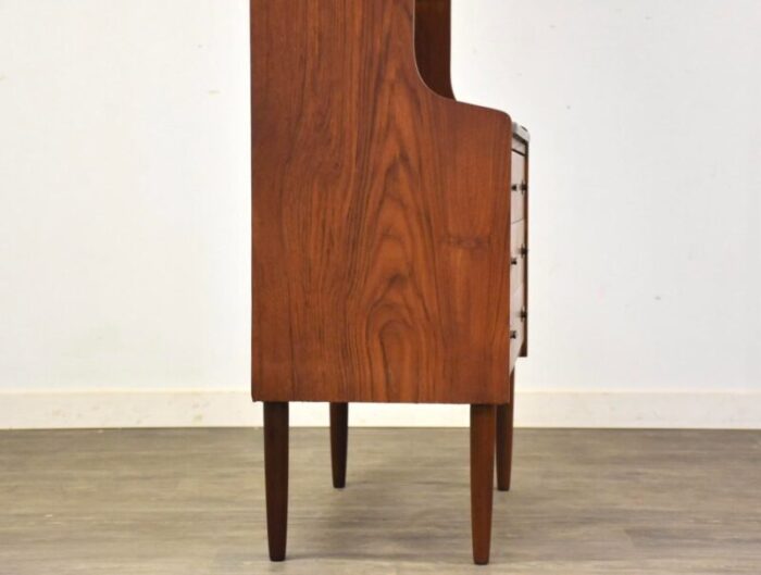 1960s danish modern teak bookcase cabinet 5162