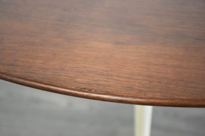 1960s eero saarinen for knoll walnut oval tulip end table 3345