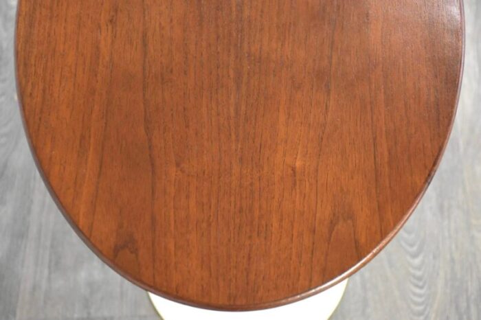 1960s eero saarinen for knoll walnut oval tulip end table 4914