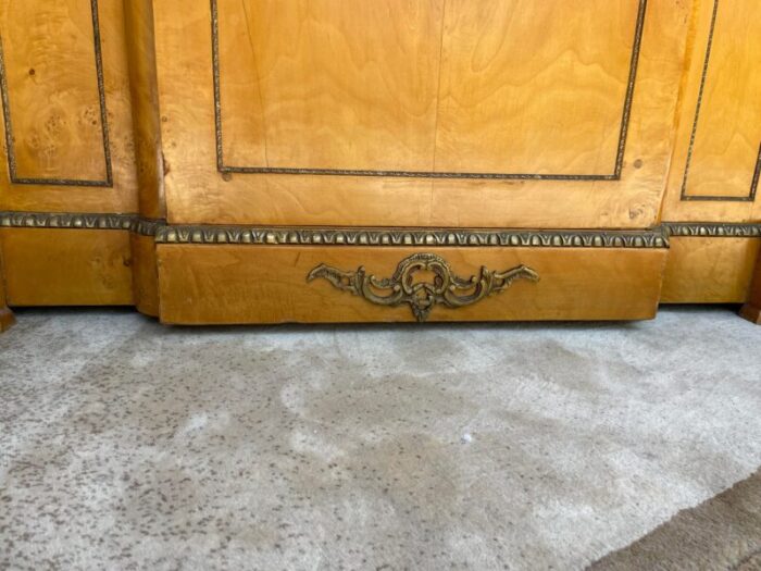 1970s vintage french empire revival style sideboard accent cabinet 0595