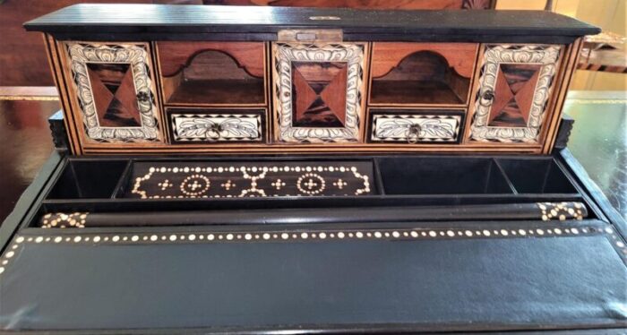 19C Anglo Ceylonese Lap Desk of Museum Quality 2 master