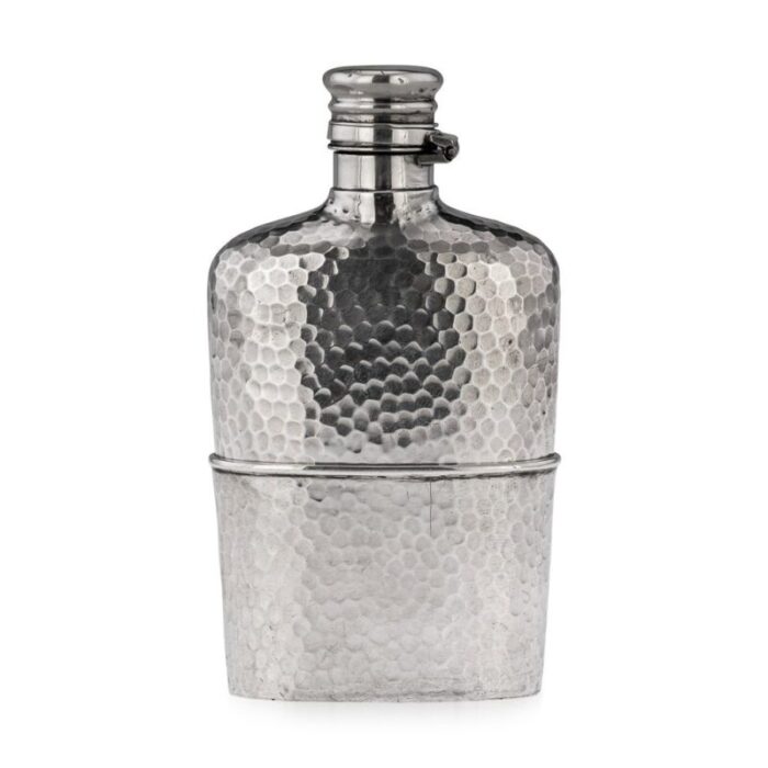 19th century american silver hip flask from gorham 1880s 1