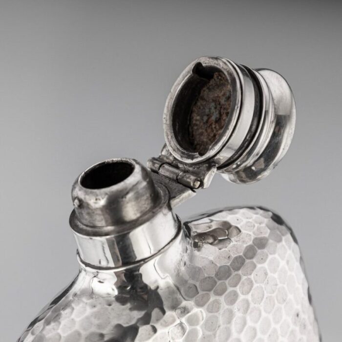 19th century american silver hip flask from gorham 1880s 8