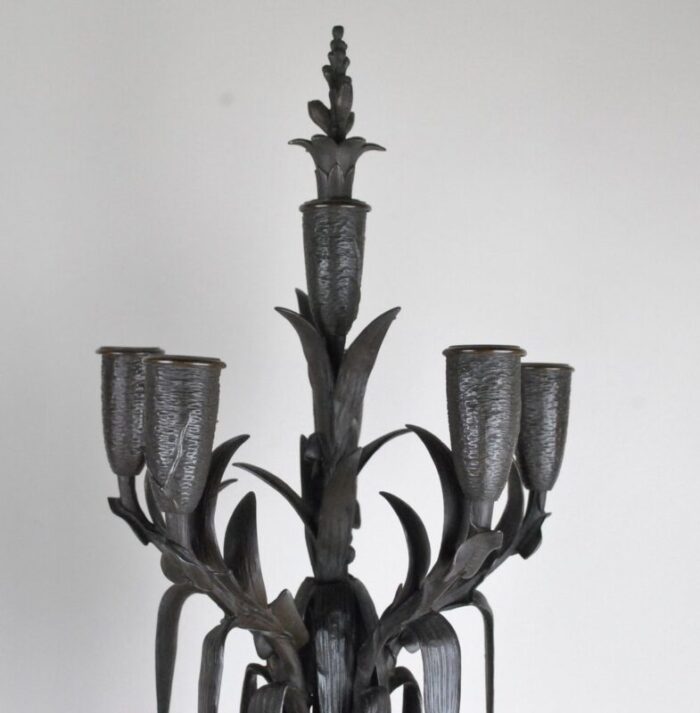 19th century bronze and marble clock and candleholders by james pradier set of 3 10