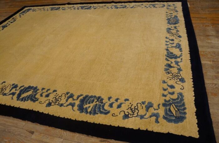 19th century chinese peking carpet with tone on tone pattern 7093