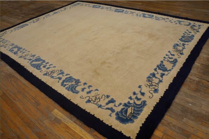 19th century chinese peking carpet with tone on tone pattern 9640