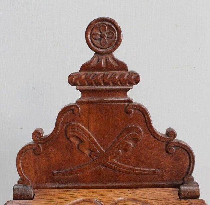 19th century french oak salt box 6