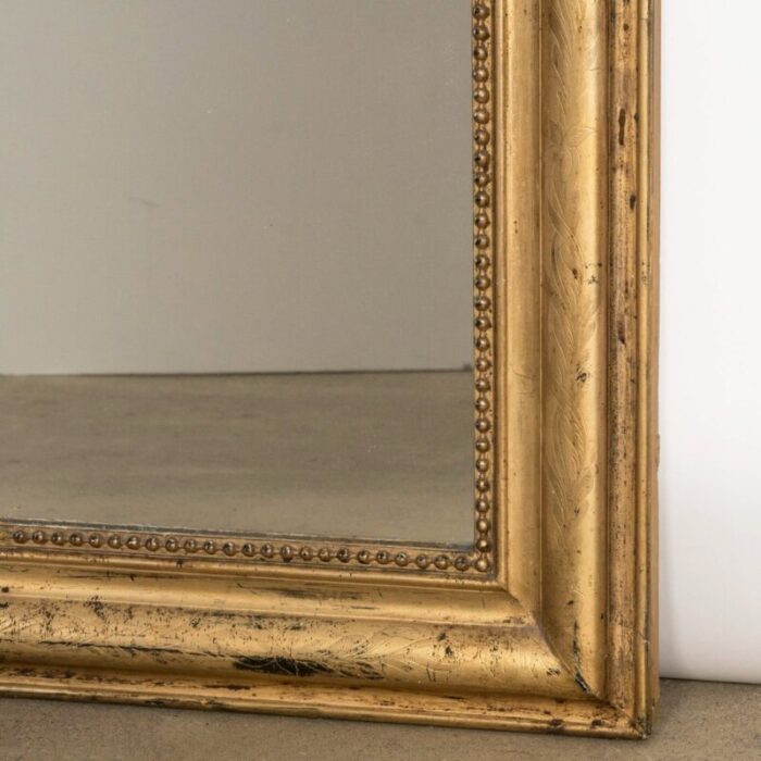 19th century louis philippe mirror with flowers 4