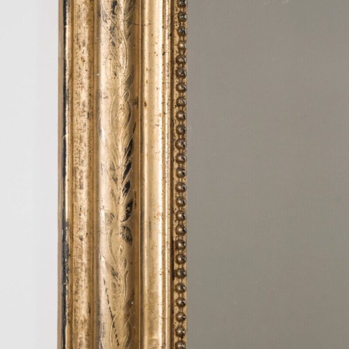 19th century louis philippe mirror with flowers 5