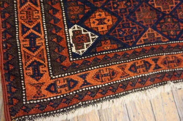 19th century pair of persian baluch carpets 5583