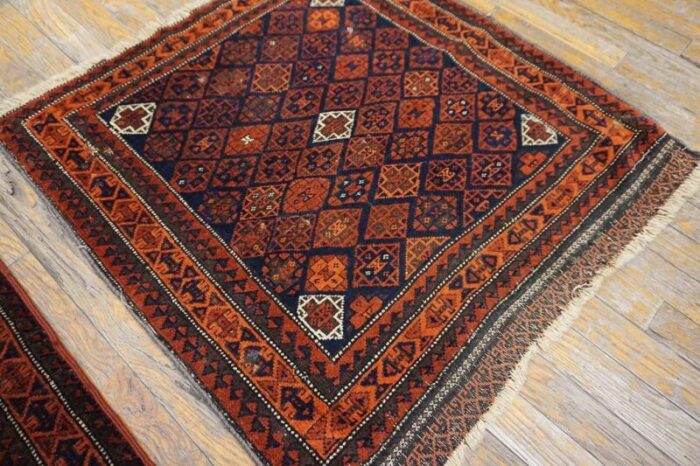 19th century pair of persian baluch carpets 6168