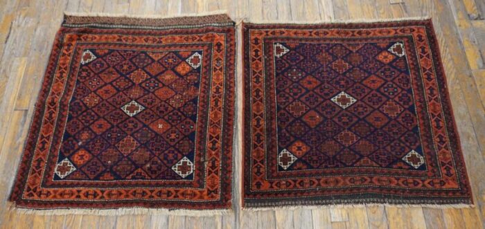 19th century pair of persian baluch carpets 6390