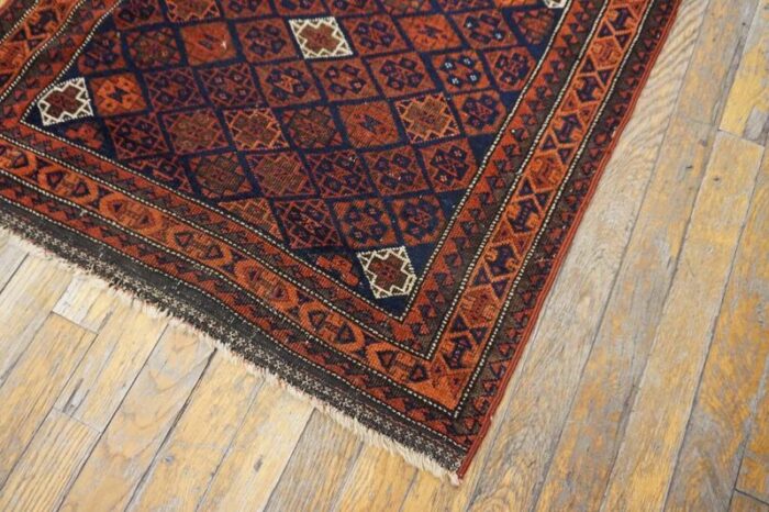 19th century pair of persian baluch carpets 7210