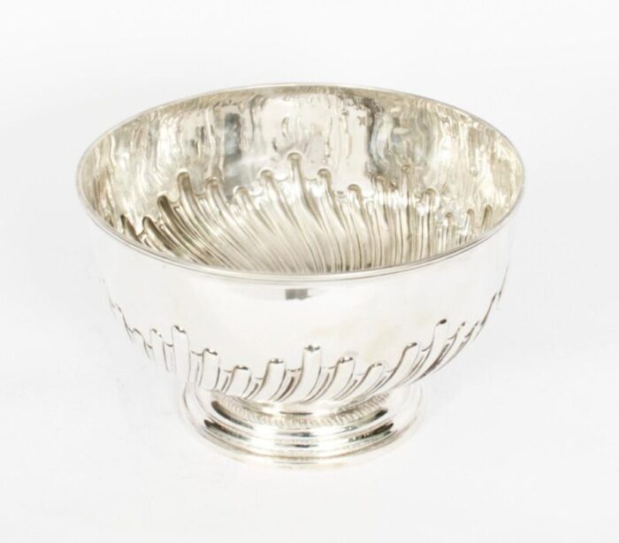 19th century sterling silver punch bowl from walker hall 1893 7