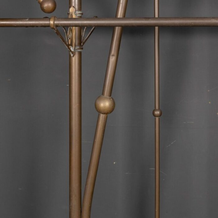 19th century victorian brass coat stands 1890s set of 2 19