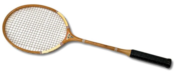 2 vintage mid 20th century american hand made laminated wood badminton rackets in beautiful condition 9314