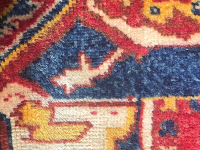 20th century berber yellow orange blue rug 1950s 15