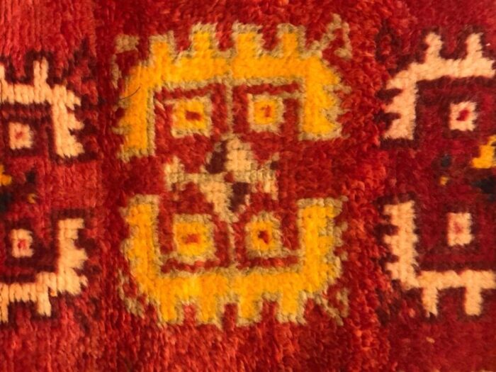 20th century berber yellow orange blue rug 1950s 9