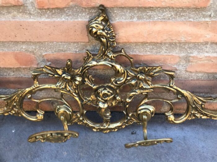 20th century french bronze wall mounted coat rack 4