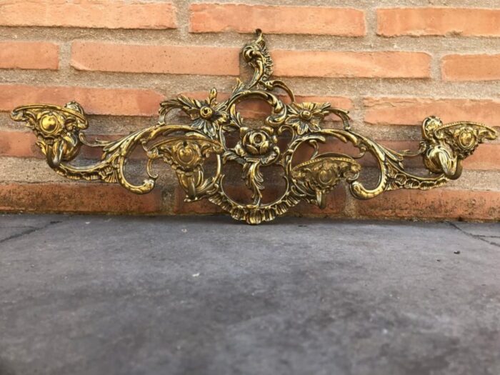 20th century french bronze wall mounted coat rack 5