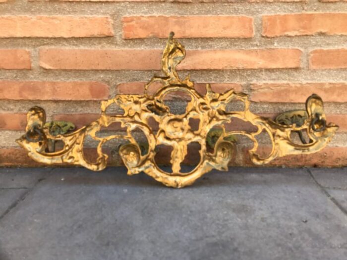 20th century french bronze wall mounted coat rack 9