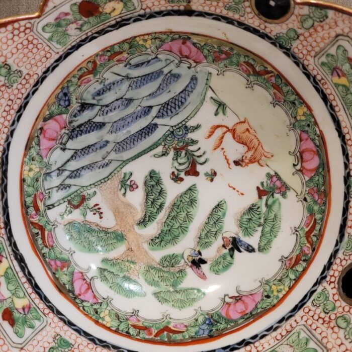 20th century macao porcelain centerpiece guangxu china 12