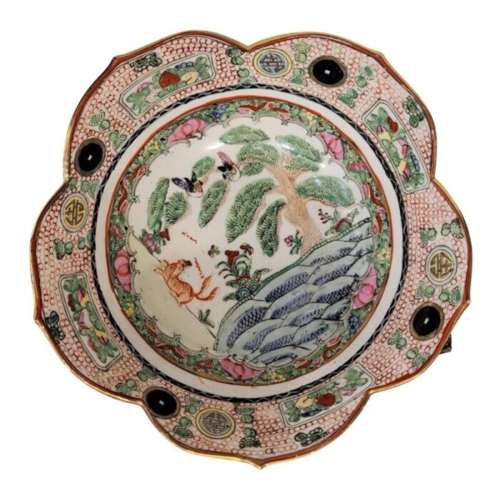 20th century macao porcelain centerpiece guangxu china 3