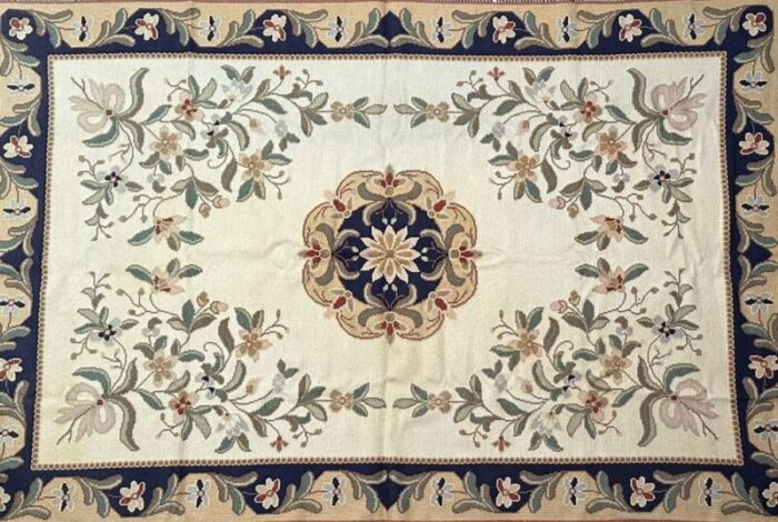 20th century portuguese rug arraiolos 2