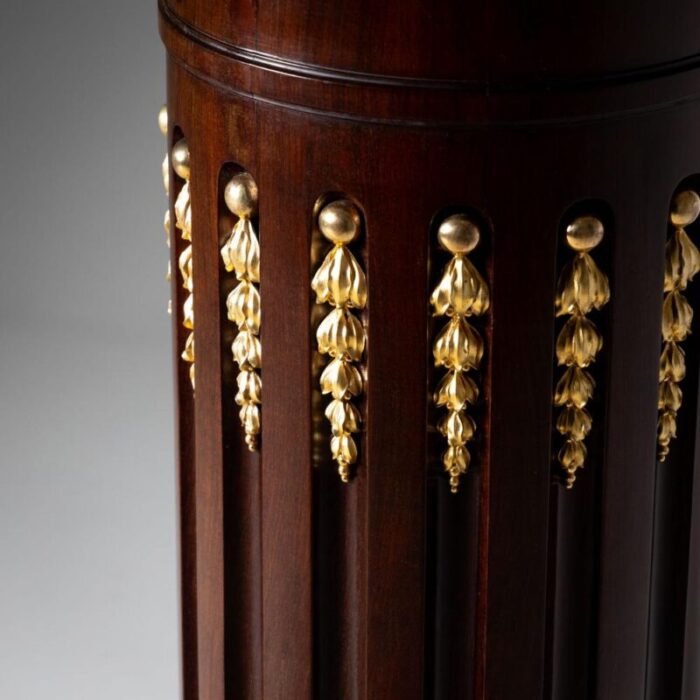 2nd half 19th century empire column with fire gilt appliques 4472