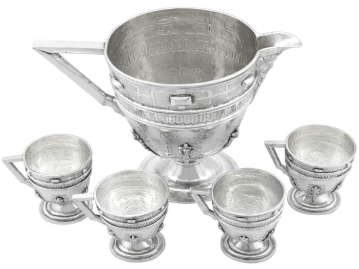 C7690b Spanish Silver Jug Cup Set master