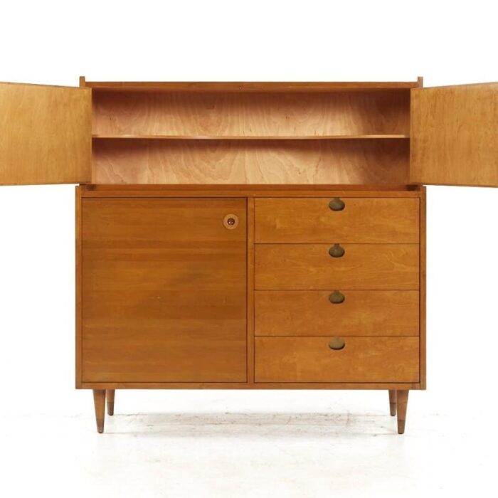 Edmond Spence Mid Century Maple Highboy Dresser 2 master