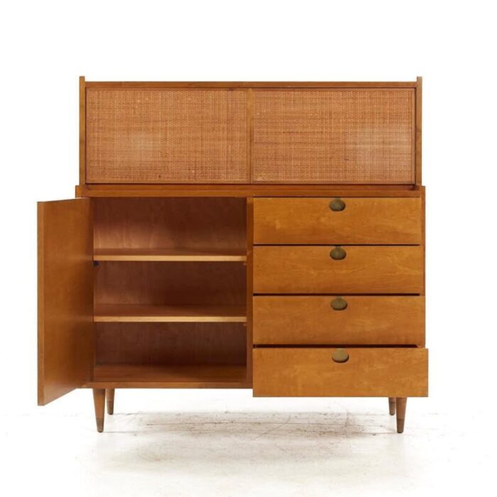 Edmond Spence Mid Century Maple Highboy Dresser 3 master