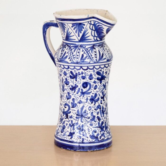 Large Blue Ceramic Vase Pitcher VIN01018 1 master