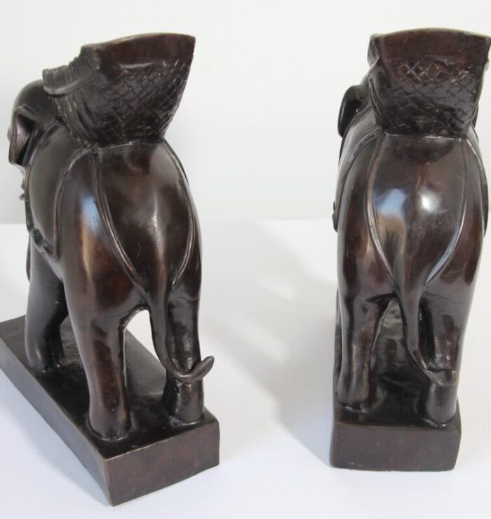 Maitland Smith Bronze Elephant Candle Holder 12 master