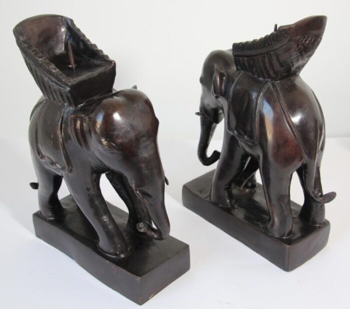 Maitland Smith Bronze Elephant Candle Holder 17 master